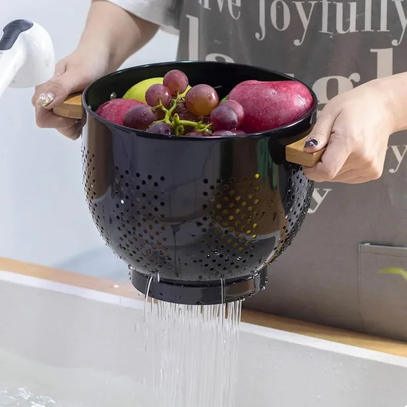 Colanders with Wood Handle