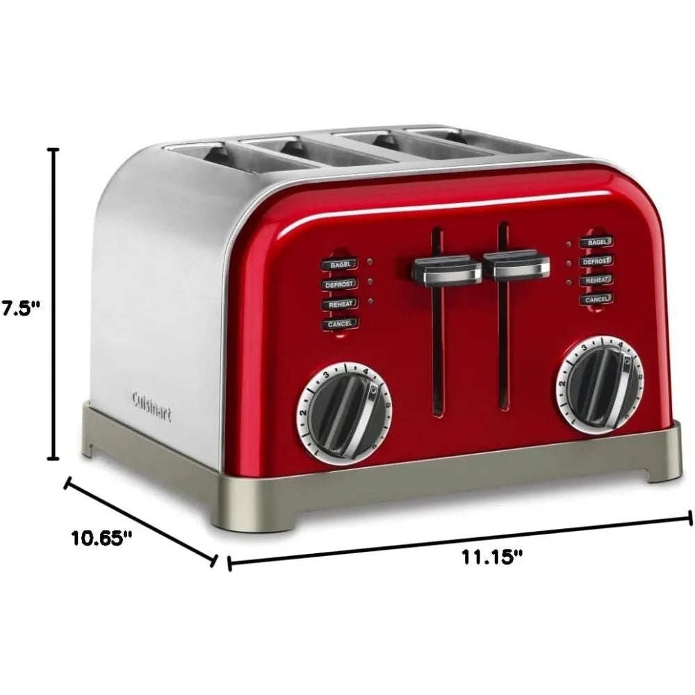 4 Slice Brushed Stainless Toaster