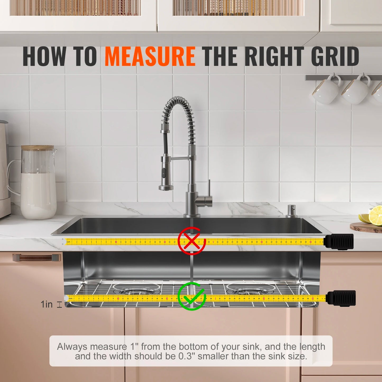 2 Piece Sink Protector Grid