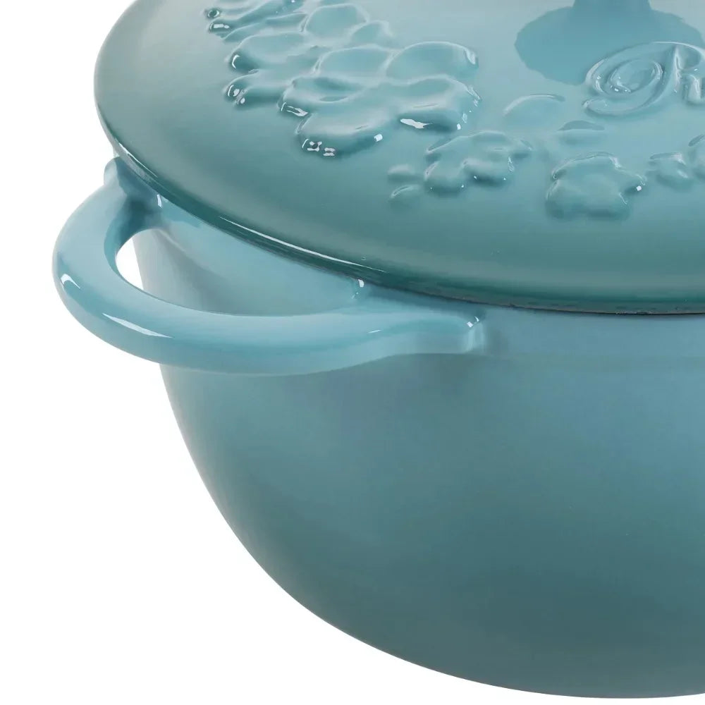 6 Qt Enamel Cast Iron Dutch Oven