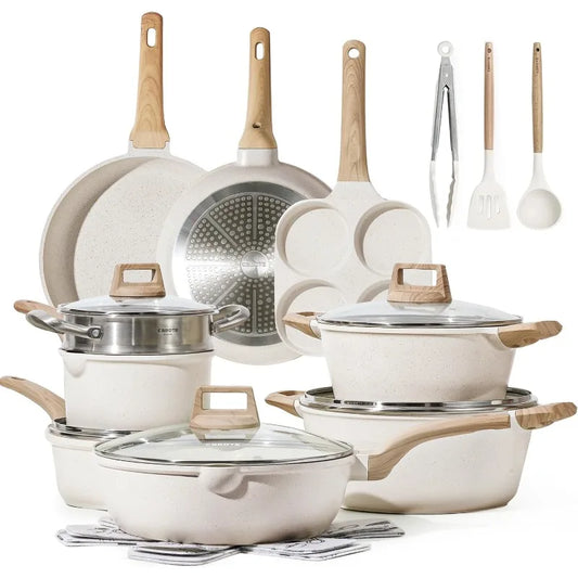 21 Piece Nonstick  Pots and Pans Set