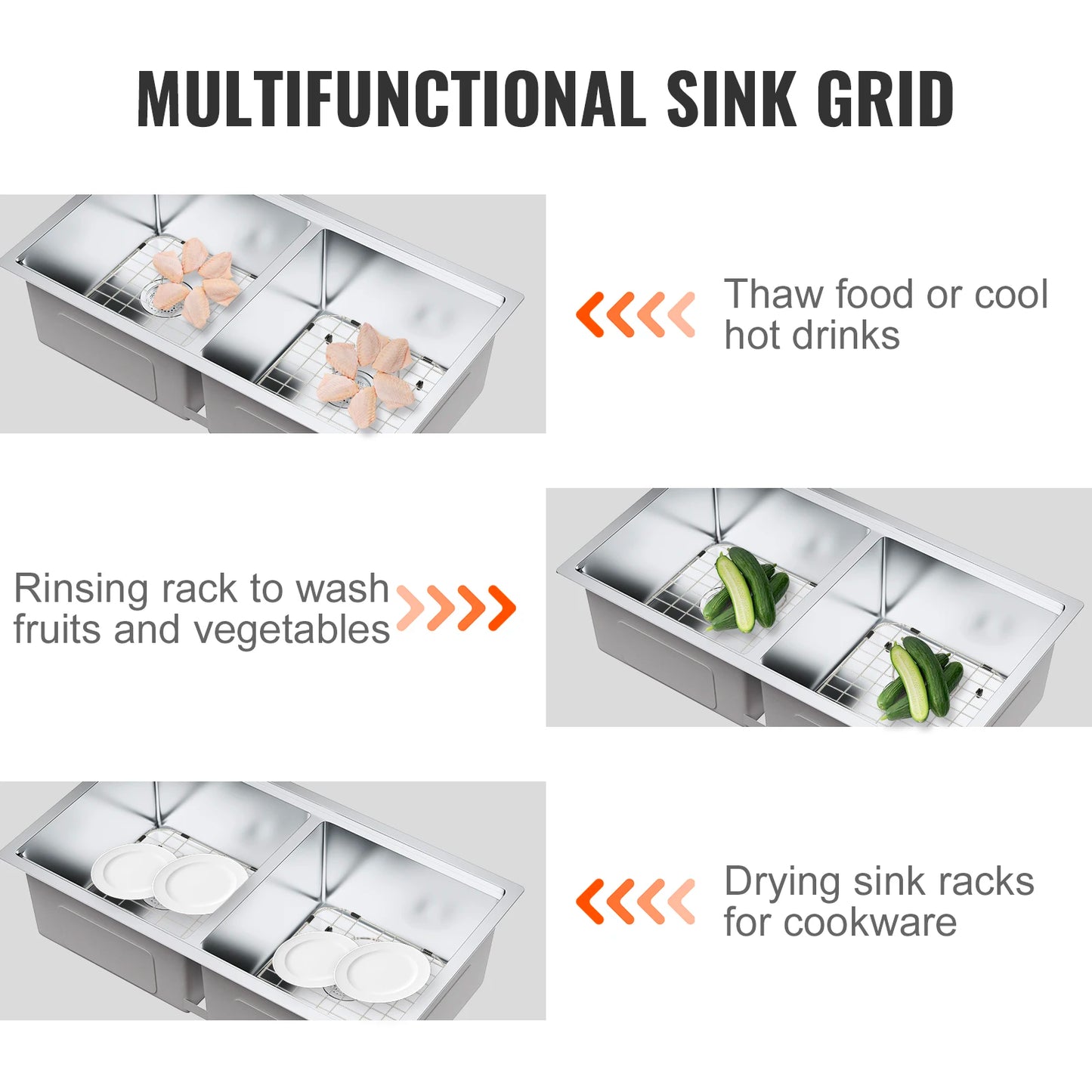 2 Piece Sink Protector Grid